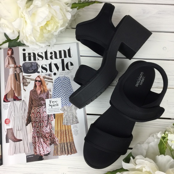 Urban Outfitters Shoes - Urban Outfitters Black Chunky Platform Sandals